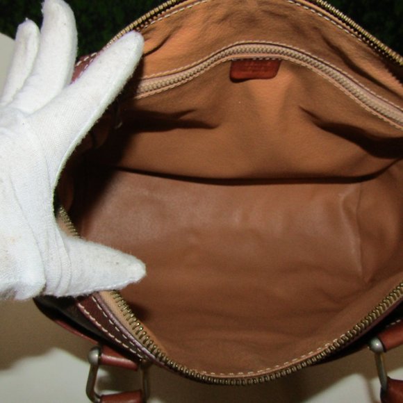 COPY - AUTHENTIC CELINE MONOGRAM VINTAGE BROWN BAG - Picture 6 of 13